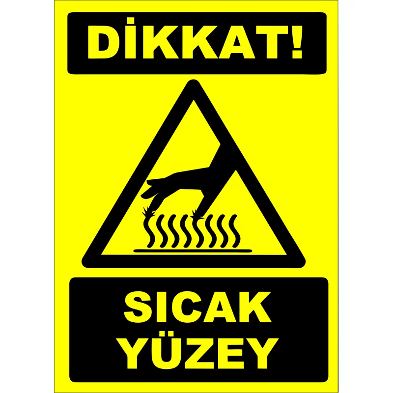 25X35 - Dikkat Sıcak Yüzey