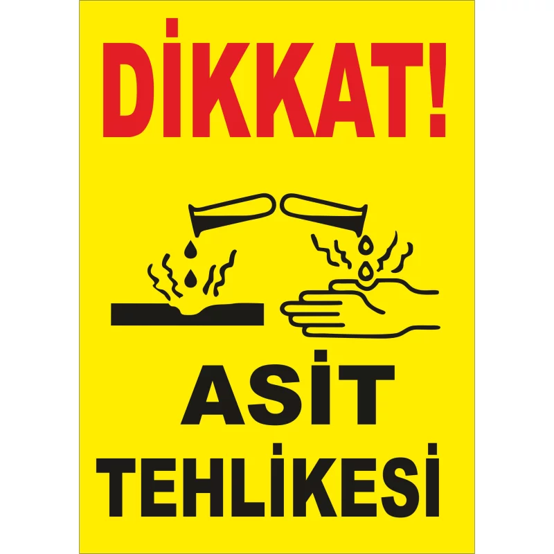 25X35 - Asit Tehlikesi