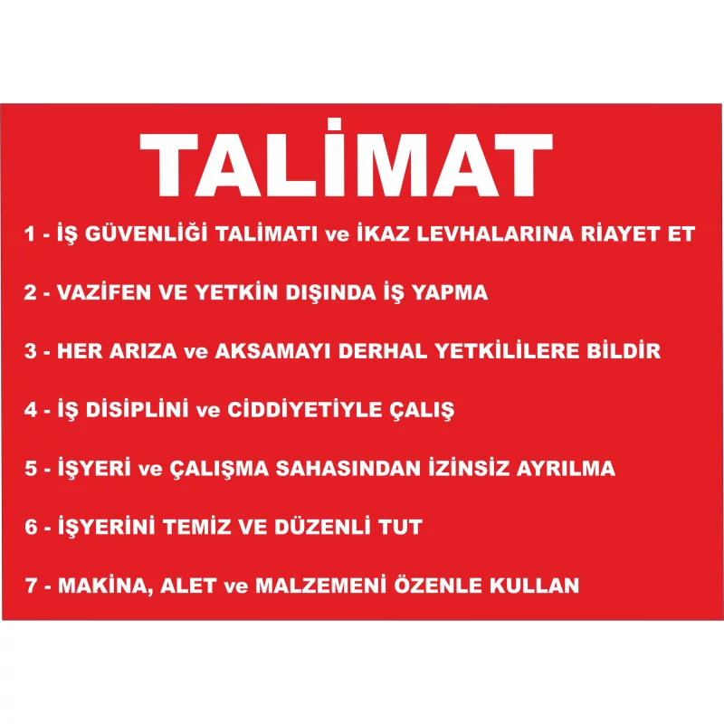 35X50 - Talimat